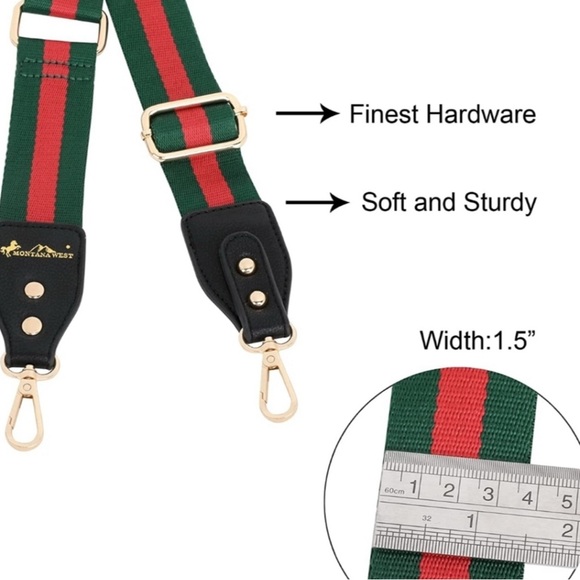 MONTANA WEST PURSE STRAP CROSSBODY HANDBAG REPLACEMENT ADJUSTABLE | MULIT-COLORS - Picture 3 of 6